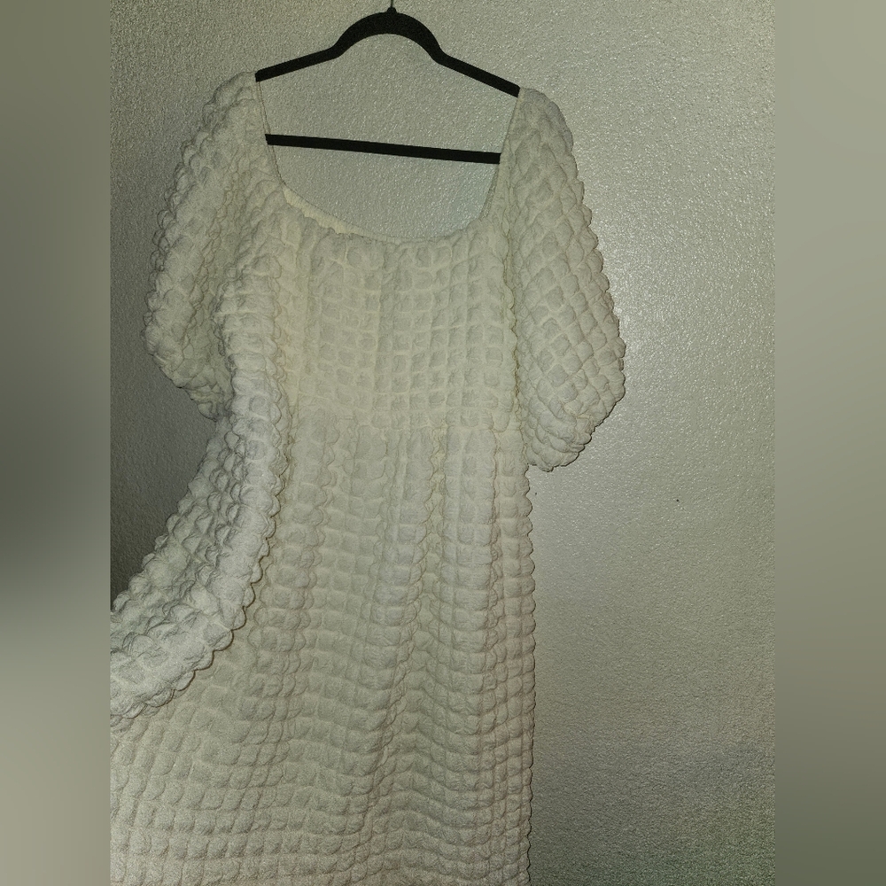 ☁️NWT Simply Southern "Bubble🫧 Maxi Dress" in "Cloud☁️" Off White Sz XXL☁️ - Picture 8 of 15